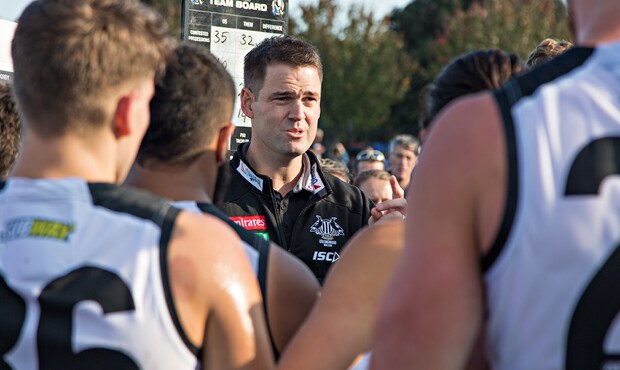 1215_VFLFIXTURE_620.jpg Jared Rivers will coach the VFL Magpies for the second straight season in 2018. Image: Shane Barrie. - Collingwood,Collingwood Magpies,VFL